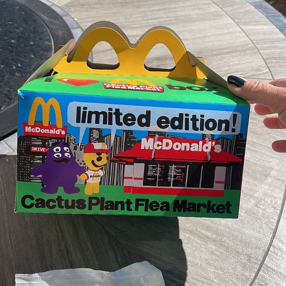 Cactus Plant Flea Market McDonalds Adult Happy Meal Box & Mystery Toy! Surprise! - Picture 6 of 13